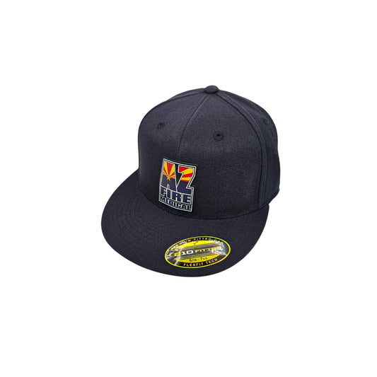 AFMA FlexFit 210 Flat Bill Fitted - Navy