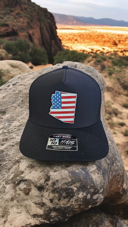 Arizona State American Flag
