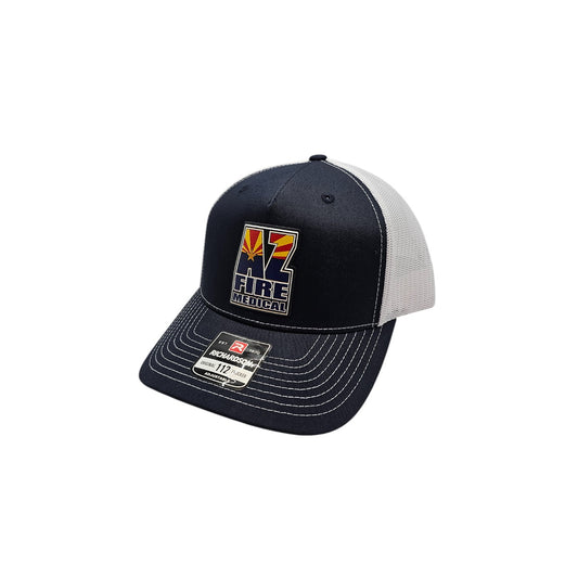 AFMA Richardson 112 5 Panel Snapback Curved Bill - Navy/White